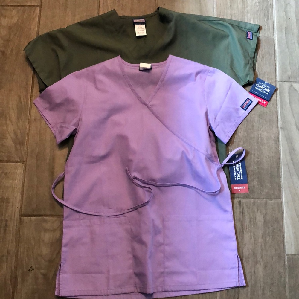 NWT set of 2 scrubs tops